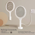 GeckoMan Rotating Head Electric Electric Fly Swatter Racket Rechargeable — image 4